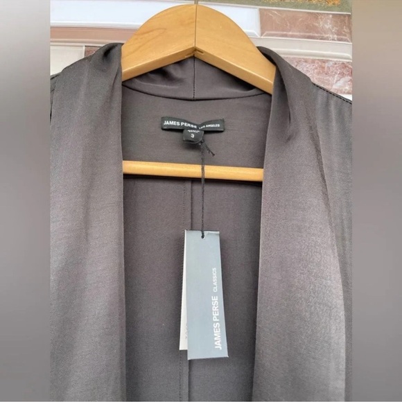 JAMES PERSE Open Front Tuxedo Jacket Blazer WEL2923 Size 3 (L) - Picture 4 of 11